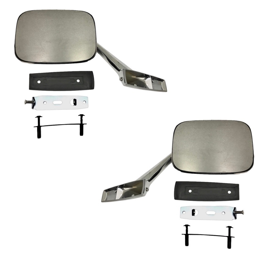 SWHEEL Square Chrome Door Mirrors – Fits Holden Premier EJ EH HD HR HK HT HG HQ HJ HX HZ – Pair