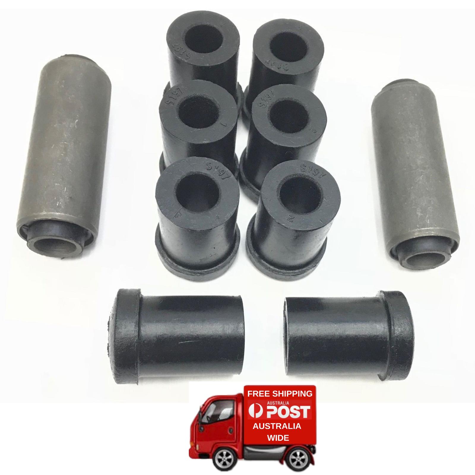 Holden Ute Van Tonner Rear Spring Shackle And Eye Bush Kit