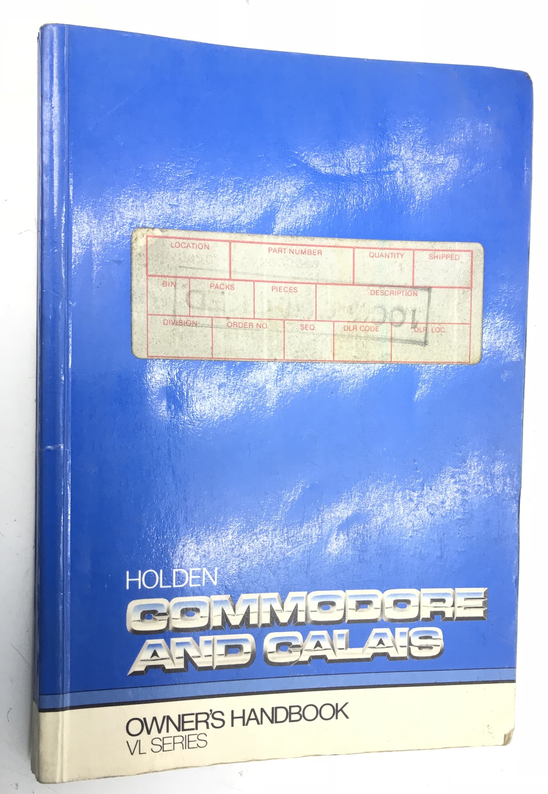 VL COMMODORE OWNERS MANUAL CALAIS BERLINA EXECUTIVE - HOLDEN
