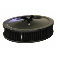BLACK AIR CLEANER FILTER ASSEMBLY 9X2 STANDARD  5 1/8TH HOLLEY BASE