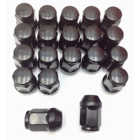  MAG REPLACEMENT BLACK WHEEL NUT SET  14 X 1.5 MM