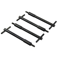 BLACK VALVE TAPPET ROCKER COVER HOLD DOWN T-BARS SET OF 4 X 4-3/16 LONG