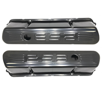 HOLDEN V8 253 LOGO EMBOSSED BLACK ROCKER VALVE COVERS