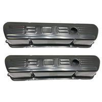 HOLDEN V8 308 LOGO EMBOSSED BLACK COATED ROCKER VALVE COVERS