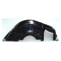 CHEVROLET SMALL BLOCK TO POWERGLIDE BLACK STEEL FLYWHEEL DUST COVER