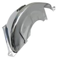 CHEVROLET SMALL BLOCK TO T350 T400 CHROME STEEL FLYWHEEL DUST COVER