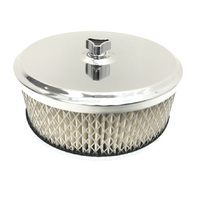 CHROME AIR CLEANER FILTER ASSEMBLY 6 X 2  2-5/8  HOLDEN WW STROMBERG