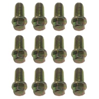 HOLDEN CHEV V8 EXTRACTOR HEADER BOLTS 3/4 GOLD HEX X 12