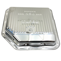 HOLDEN CHEV TURBO 350 HYDRAMATIC CHROMED STEEL TRANSMISSION PAN
