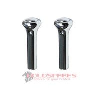 NEW CHROME DOOR LOCK KNOBS UNIVERSAL HOLDEN FORD PAIR