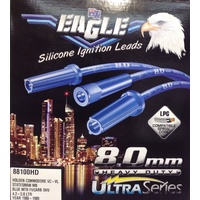 VH SS SL SLE COMMODORE V8 HEI 8MM EAGLE H/D ULTRA SERIES BLUE IGNITION LEADS