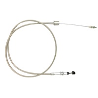COMMODORE VB VC VH VK VL V8 HEAVY DUTY THROTTLE CABLE STAINLESS BRAID COATED