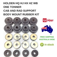 HOLDEN HQ HJ HX HZ WB ONE TONNER CAB AND RADIATOR SUPPORT RUBBER BODY MOUNT KIT