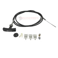  HOLDEN HX HZ NEW REPLACEMENT T HANDLE BONNET CABLE AND CLIP SET