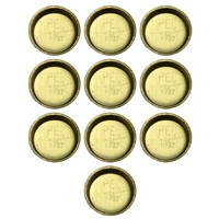BRASS CUP ENGINE BLOCK - HEAD WELSH PLUGS 1-7/32 X 10