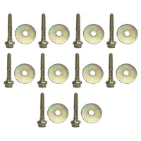 HOLDEN HQ HJ HX HZ WB BODY TO CHASSIS MOUNT BOLTS AND WASHERS X 10 SEDANS COUPES UTES