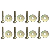 HOLDEN HQ HJ HX HZ WB BODY TO CHASSIS MOUNT BOLTS AND WASHERS X 8 SEDANS COUPES UTES