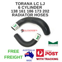 TORANA LC LJ 6 CYLINDER HOLDEN RADIATOR HOSES 138 161 186 173 202