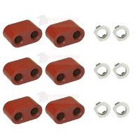 HOLDEN COMMODORE VT VU VX VY VZ V8 EXHAUST HANGER RUBBER MOUNTS AND CLIPS KIT
