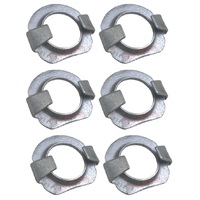 HOLDEN COMMODORE REAR EXHAUST MOUNT CLIPS X 6 VT VX VU WH VY VZ