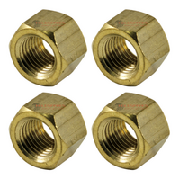 HOLDEN V8 BRASS EXHAUST NUTS X 4 HT HG HQ HJ HX HZ WB LH LX  