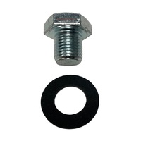 HOLDEN NEW V8 OIL PAN SUMP PLUG AND WASHER STD 1/2 X 20
