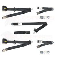 HOLDEN HJ HX HZ STATION WAGON NEW BENCH SEAT BELT SET WITH RETRACTABLES AND LAP SASH
