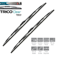 TORANA LC LJ TRICO CLEAR REPLACEMENT WIPER BLADES WITH ADAPTORS 