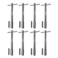 CHROME  ROCKER COVER T HOLD DOWN BOLTS (127MM ) SET OF 8
