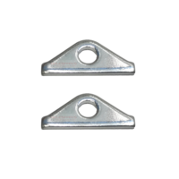 HOLDEN CHEVROLET CHROME TAPPET ROCKER COVER HOLD DOWN TABS X 2