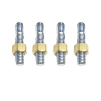 HOLDEN V8 CAST EXHAUST MANIFOLD STUDS AND BRASS NUTS KIT HT HG HQ HJ LH