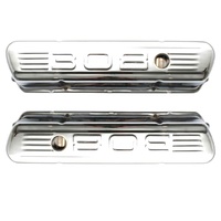 HOLDEN V8 308 LOGO EMBOSSED CHROME ROCKER VALVE COVERS