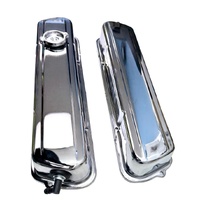 HOLDEN V8 CHROME ROCKER VALVE COVER KIT STD HEIGHT BAFFLED OE DIMENSIONS 253 308 BLUE RED BLACK