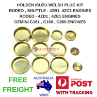 HOLDEN ISUZU BRASS WELSH PLUG KIT GEMINI RODEO SHUTTLE 