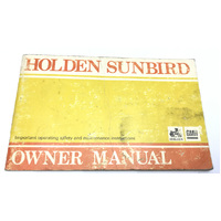 TORANA UC SUNBIRD OWNERS MANUAL GENUINE SECONDHAND SEDAN HATCHBACK