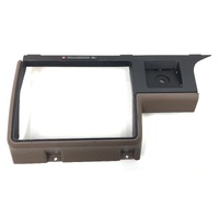 HOLDEN VK SL COMMODORE USED RADIO HEATER CENTRE DASH SURROUND DK BROWN