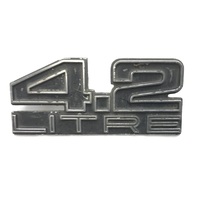 HOLDEN 4.2 LITRE BADGE GENUINE SECONDHAND 9931459