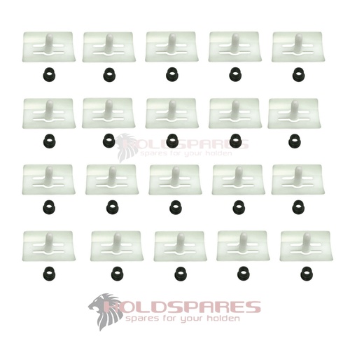 HOLDEN HZ AND WB BODY PROTECTOR MOULDING RAZOR CLIP SET OF TWENTY (40 PIECES)