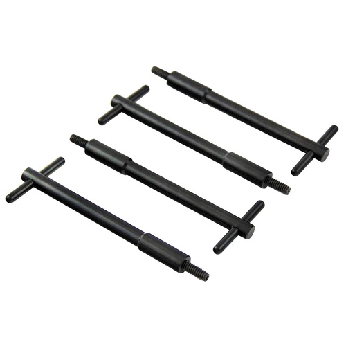 BLACK VALVE TAPPET ROCKER COVER HOLD DOWN T-BARS SET OF 4 X 4-3/16 LONG