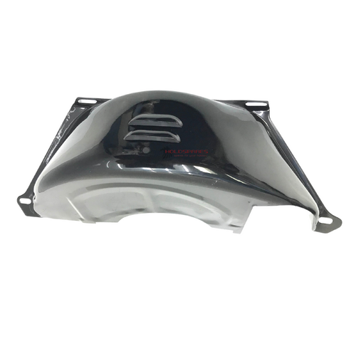 CHEVROLET SMALL BLOCK TO T350 T400 BLACK STEEL FLYWHEEL DUST COVER