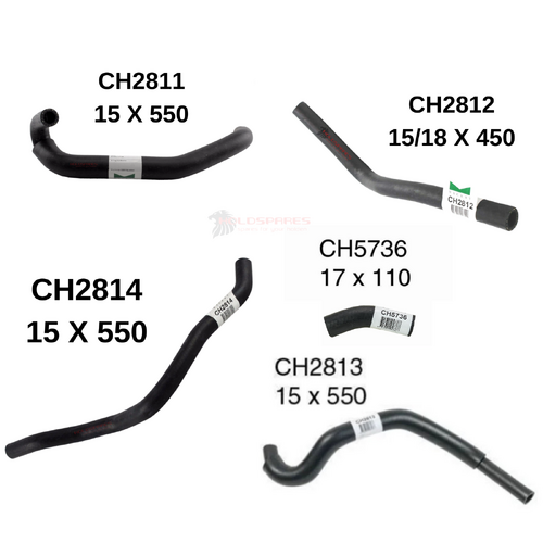 COMMODORE VT VU VX LS1 GEN3 HEATER HOSE PACK