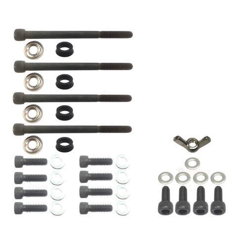 HOLDEN EFI 304 V8 ROCKER COVER AND ENGINE COVER BLACK SOCKET HEAD BOLT SET AND SEALS VN VG VP VQ VR VS VTS1