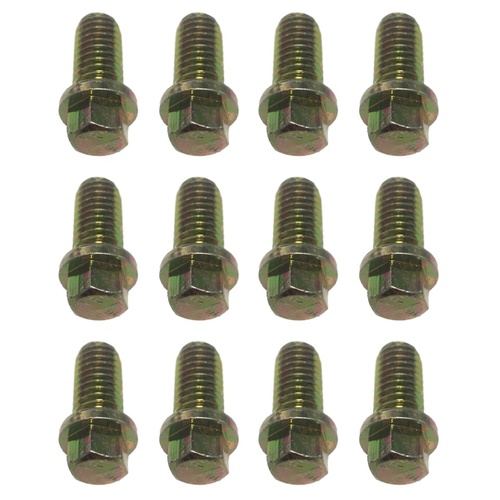 HOLDEN CHEV V8 EXTRACTOR HEADER BOLTS 3/4 GOLD HEX X 12