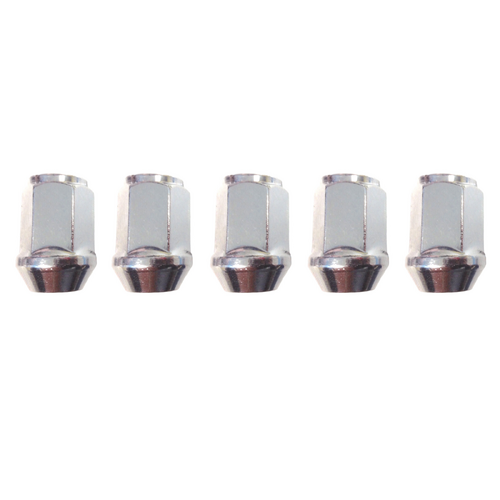 HOLDEN COMMODORE TAPERED CHROME MAG NUTS 12 X 1.5 X 5 VT VU VX VY VZ WH WK WL