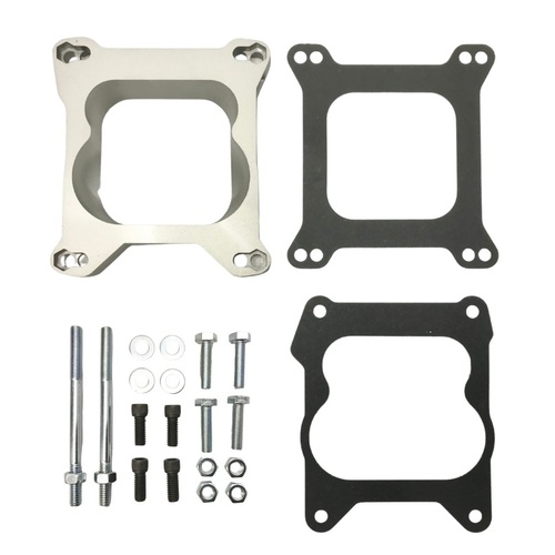 HOLDEN HOLLEY SPREADBORE TO SQUARE BORE CARBY MANIFOLD ADAPTOR PLATE