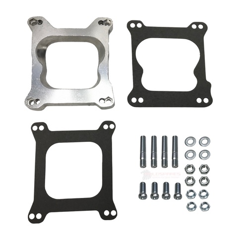 HOLDEN HOLLEY SPREADBORE TO SQUARE BORE CARBY MANIFOLD OPEN ADAPTOR PLATE