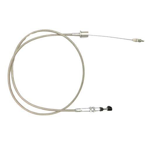 COMMODORE VB VC VH VK VL V8 HEAVY DUTY THROTTLE CABLE STAINLESS BRAID COATED