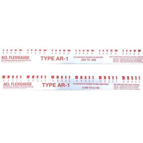 ACL BEARING PLASTIGAUGE FLEXIGAUGE .002-.006 .050-1.5MM CLEARANCE CHECKER AR-1 RED X 2