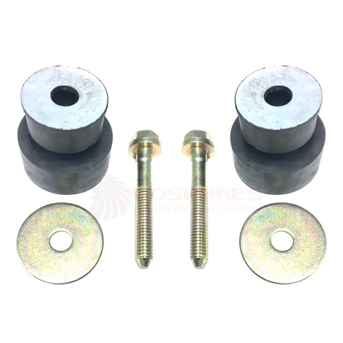 RHOLDEN HQ HJ HX HZ WB CHASSIS TO BODY RADIATOR SUPPORT MOUNT AND BOLT KIT X 2