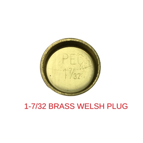 BRASS CUP ENGINE BLOCK - HEAD WELSH PLUG 1-7/32 X 1